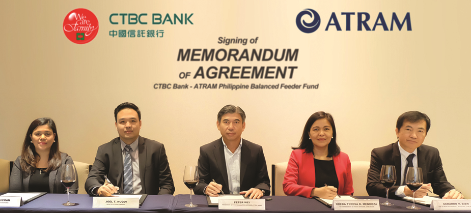 CTBC Bank and ATRAM Sign Feeder Fund Agreement